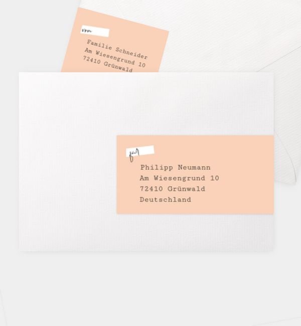 Kombi-Adressaufkleber