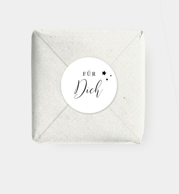 Geschenkaufkleber rund