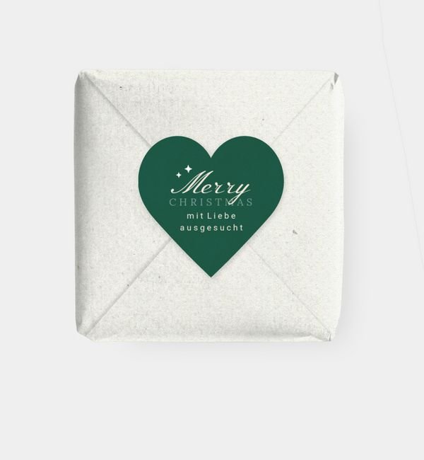 Geschenkaufkleber Herz