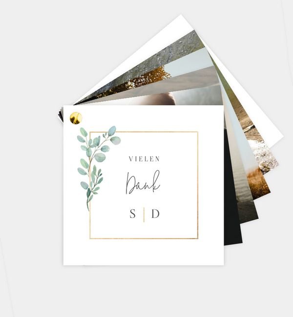 Kartenfächer quadratisch