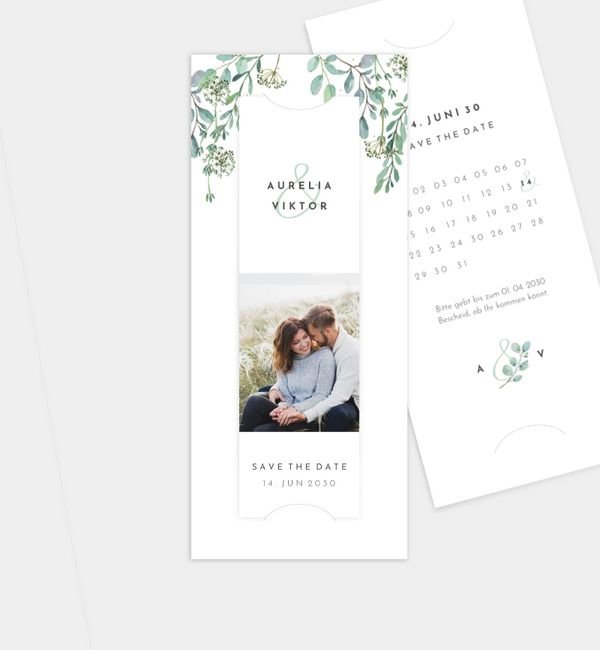 Postkarte mit Fotostreifen