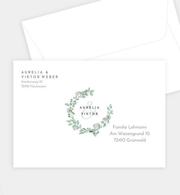 Briefumschlag gerade