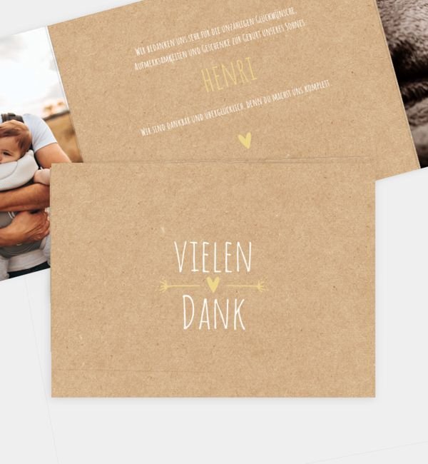 Doppel-Klappkarte quer