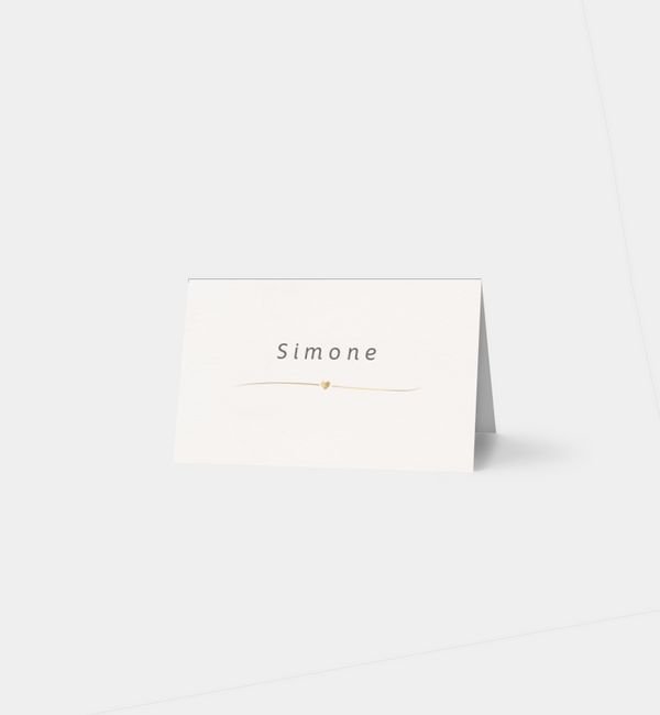 Tischklappkarte quer, horizontale Faltung