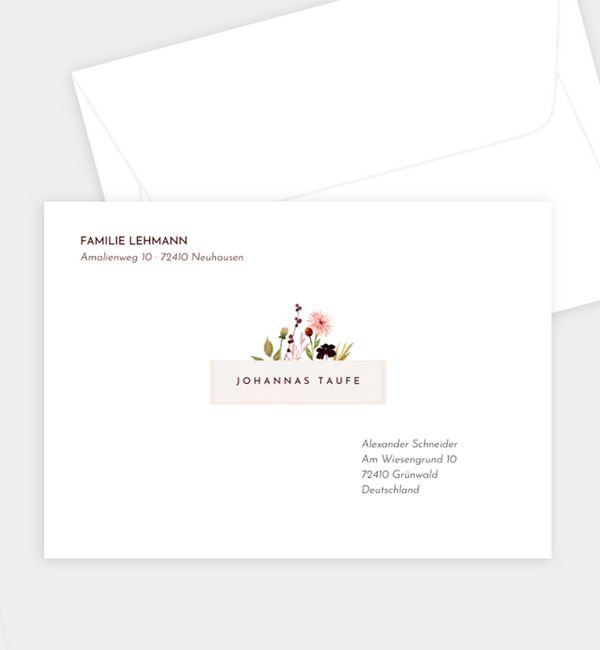 Briefumschlag gerade