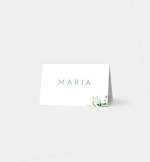 Tischklappkarte quer, horizontale Faltung