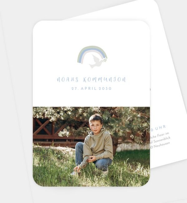 Postkarte hoch