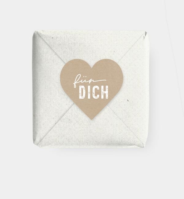 Geschenkaufkleber Herz