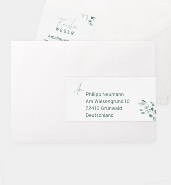 Kombi-Adressaufkleber