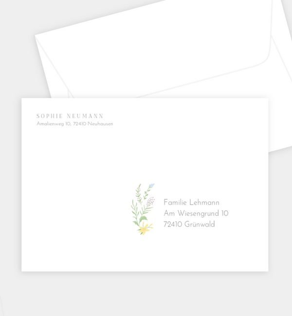 Briefumschlag gerade