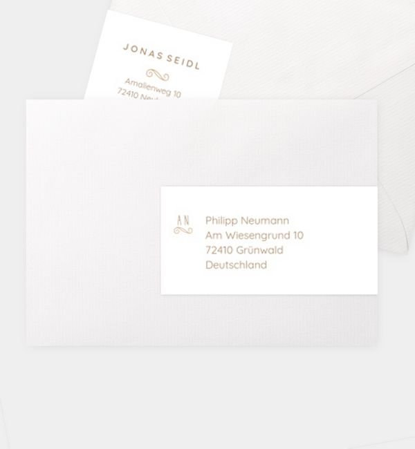 Kombi-Adressaufkleber