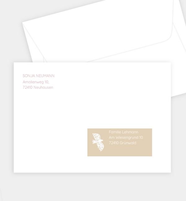 Briefumschlag gerade