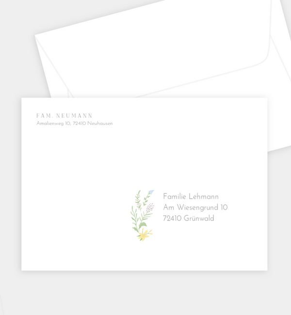 Briefumschlag gerade