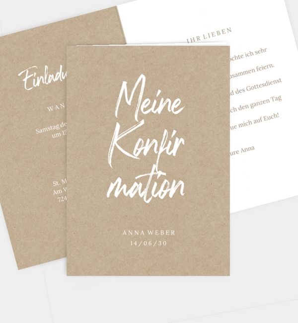 Klappkarte hoch