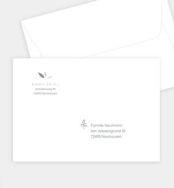 Briefumschlag gerade