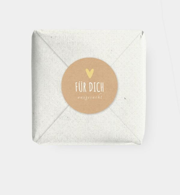 Geschenkaufkleber rund