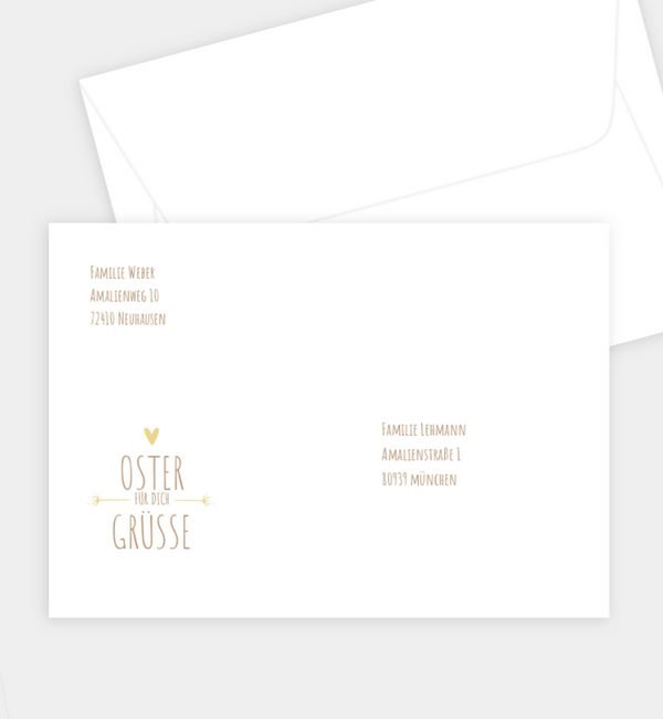 Briefumschlag gerade