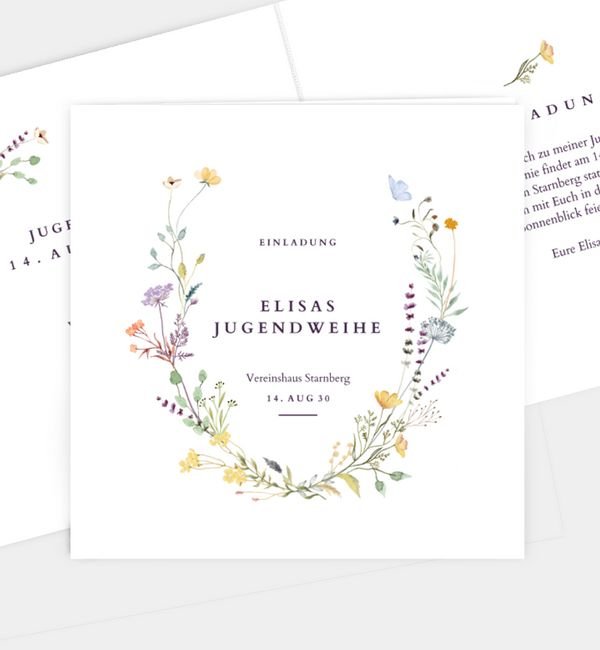 Klappkarte quadratisch