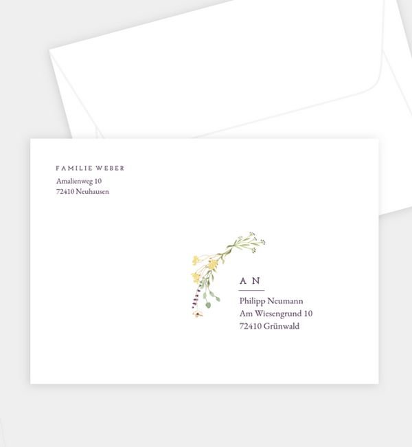 Briefumschlag gerade