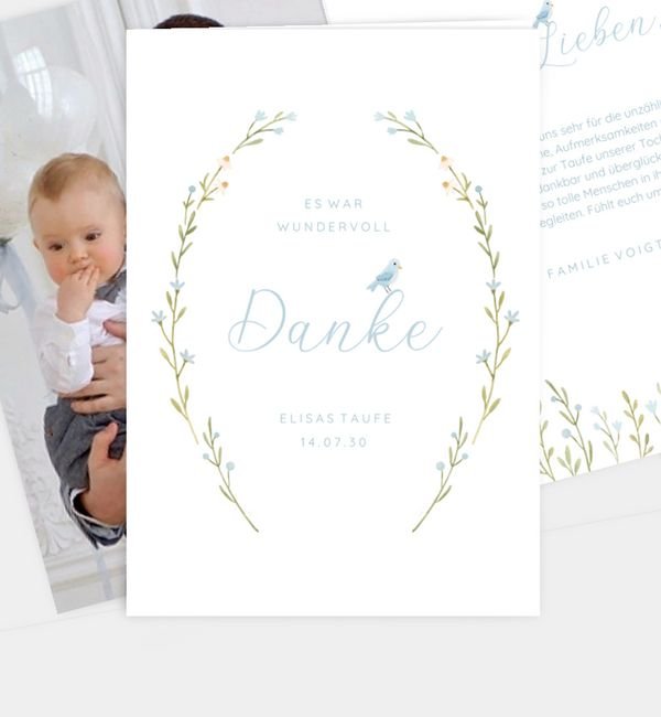 Klappkarte hoch