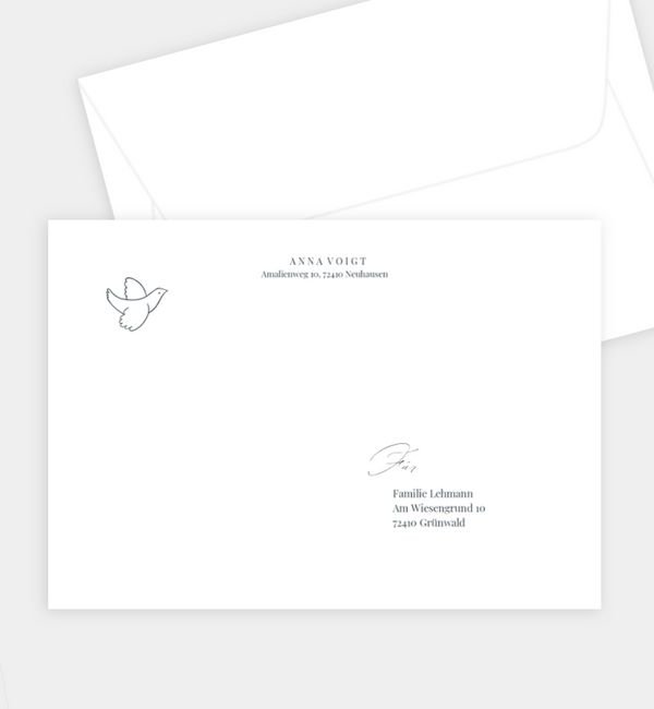 Briefumschlag gerade