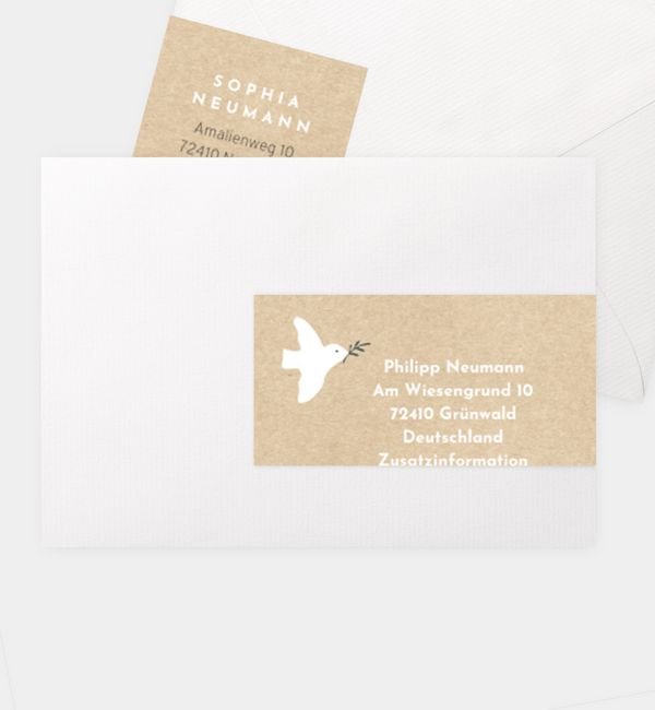 Kombi-Adressaufkleber