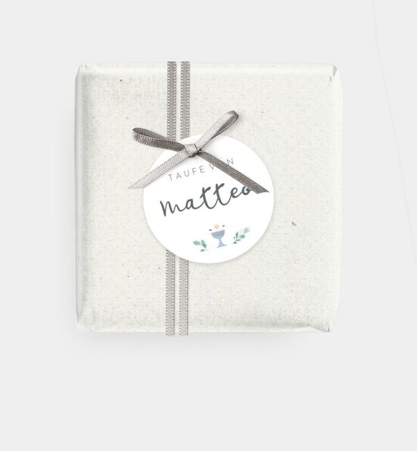 Geschenkanhänger rund