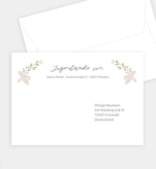 Briefumschlag gerade