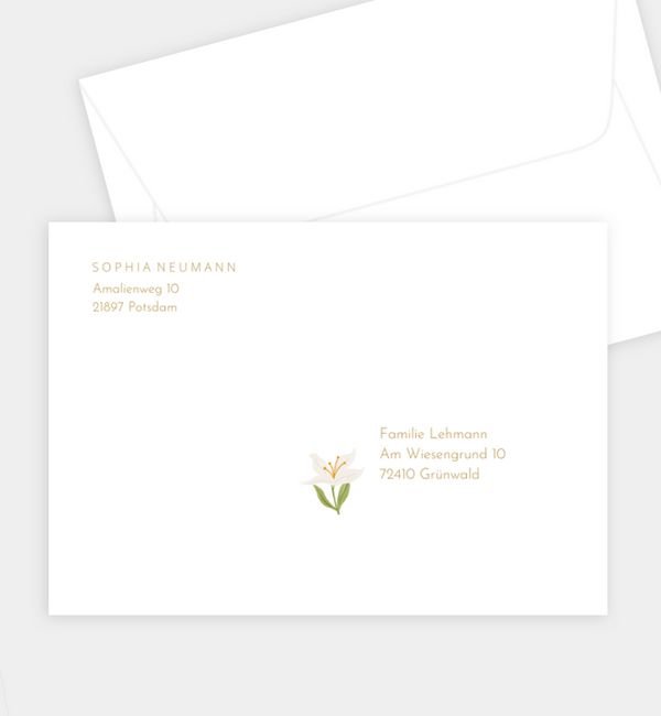 Briefumschlag gerade