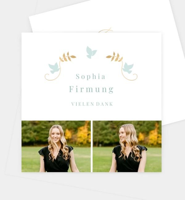 Postkarte quadratisch