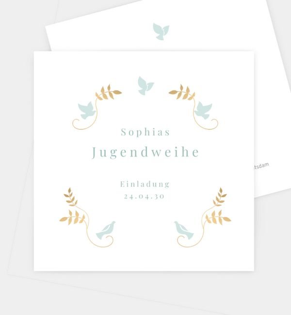 Postkarte quadratisch