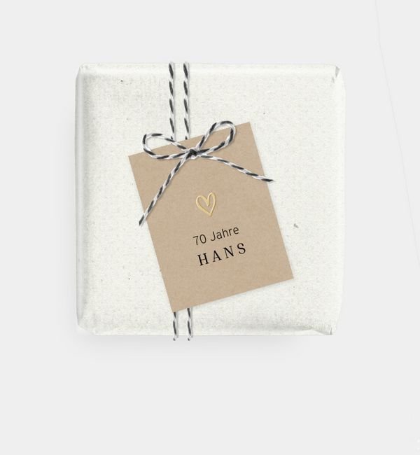 Geschenkanhänger rechteckig