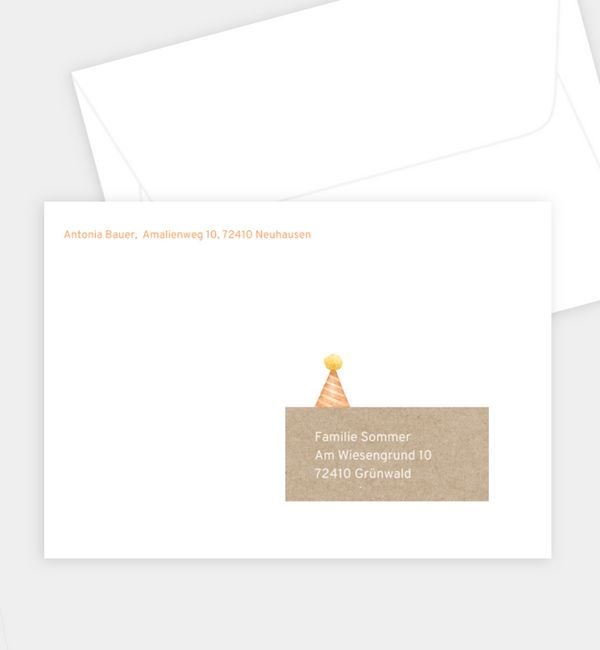 Briefumschlag gerade