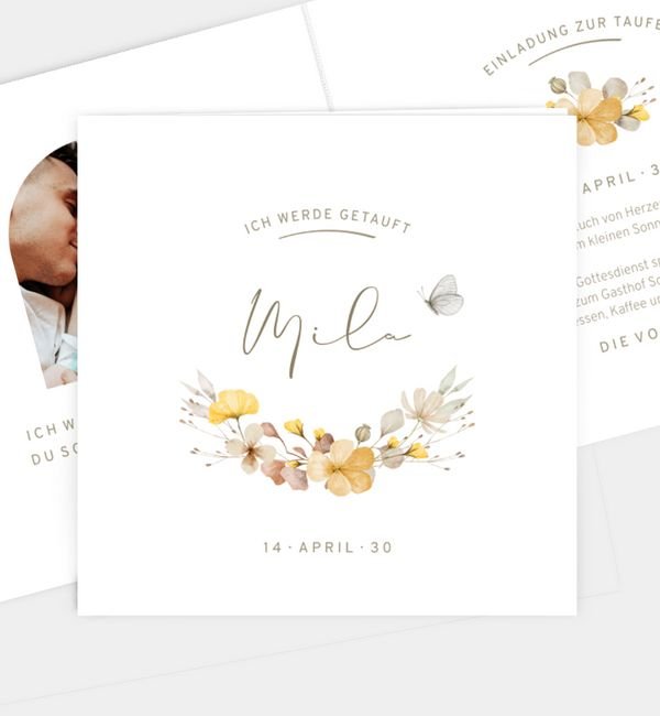 Klappkarte quadratisch