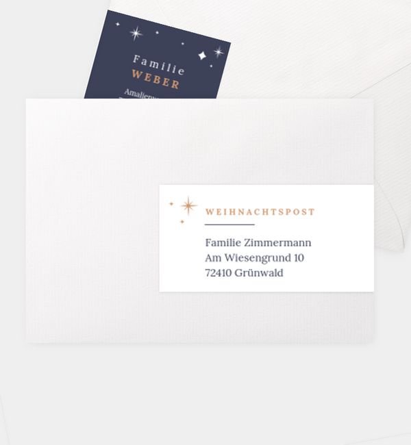 Kombi-Adressaufkleber