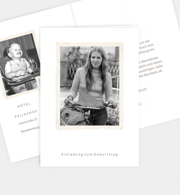 Retro Fotoalbum weiß