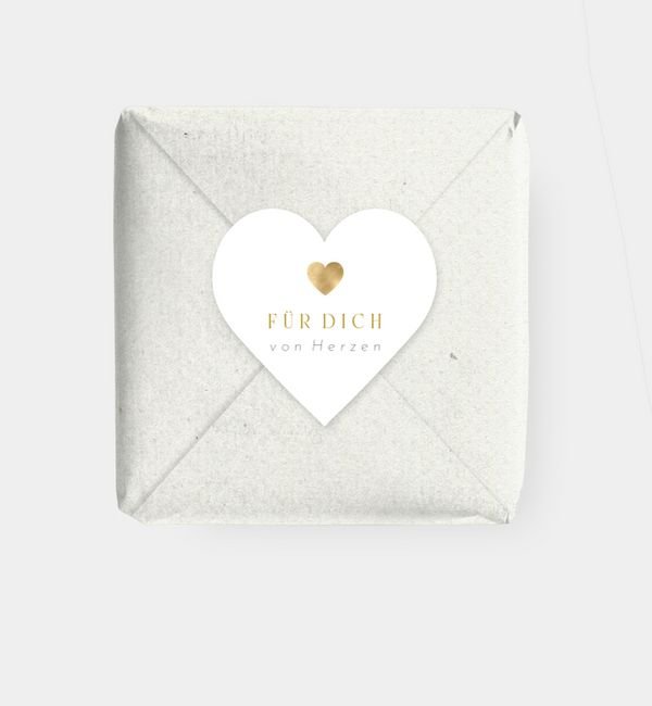Geschenkaufkleber Herz