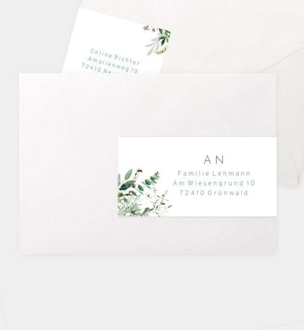 Kombi-Adressaufkleber