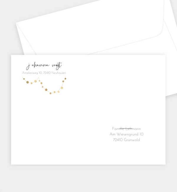 Briefumschlag gerade