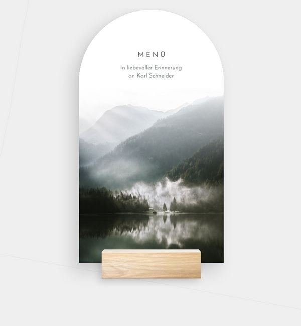 Postkarte hoch