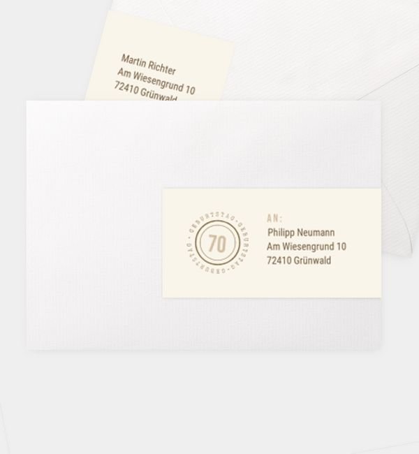 Kombi-Adressaufkleber