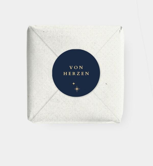 Geschenkaufkleber rund