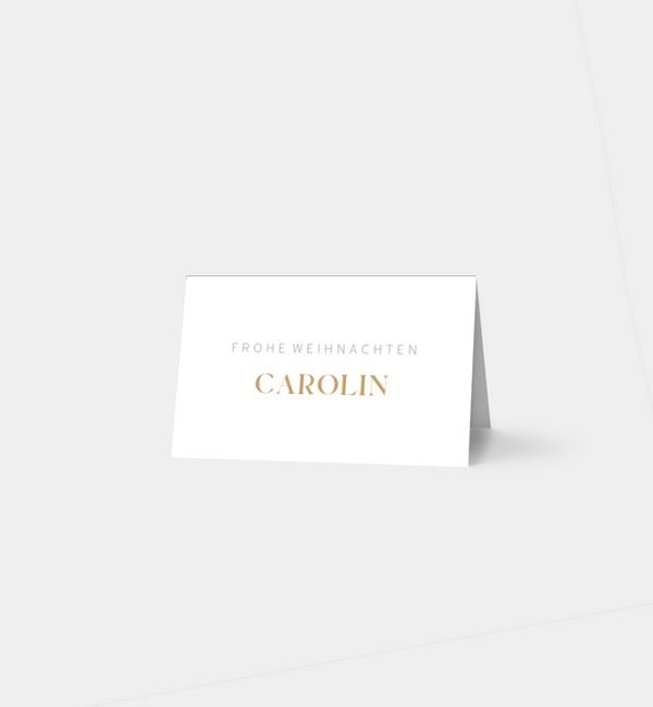 Tischklappkarte quer, horizontale Faltung