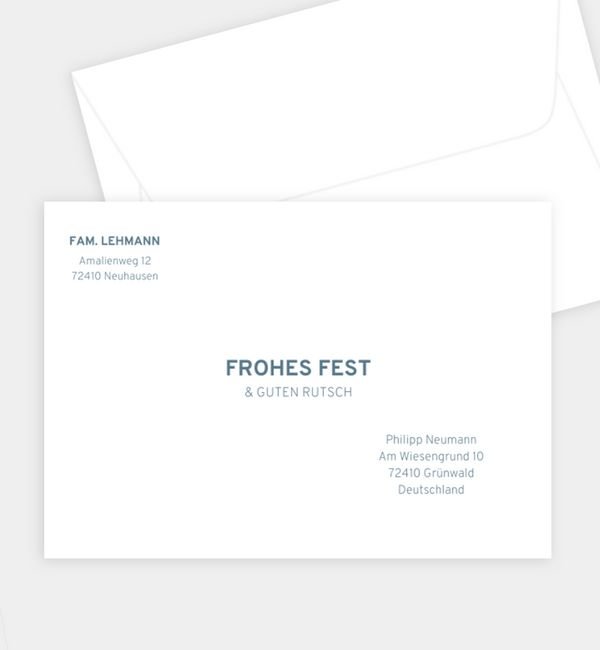 Briefumschlag gerade