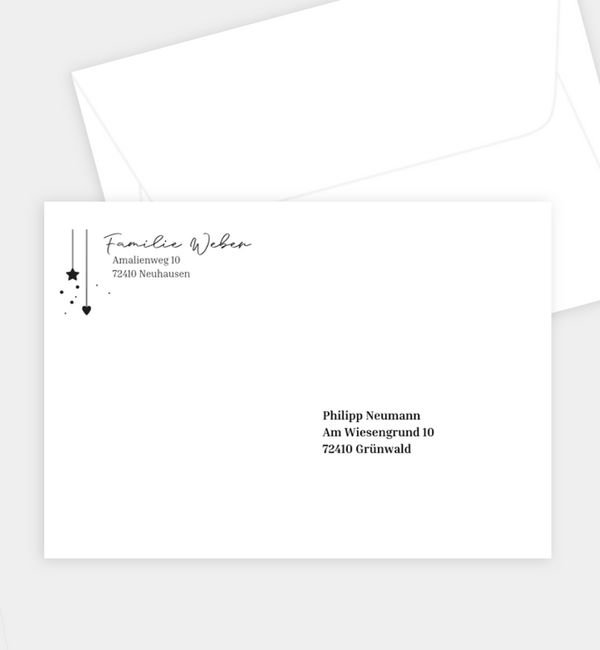 Briefumschlag gerade