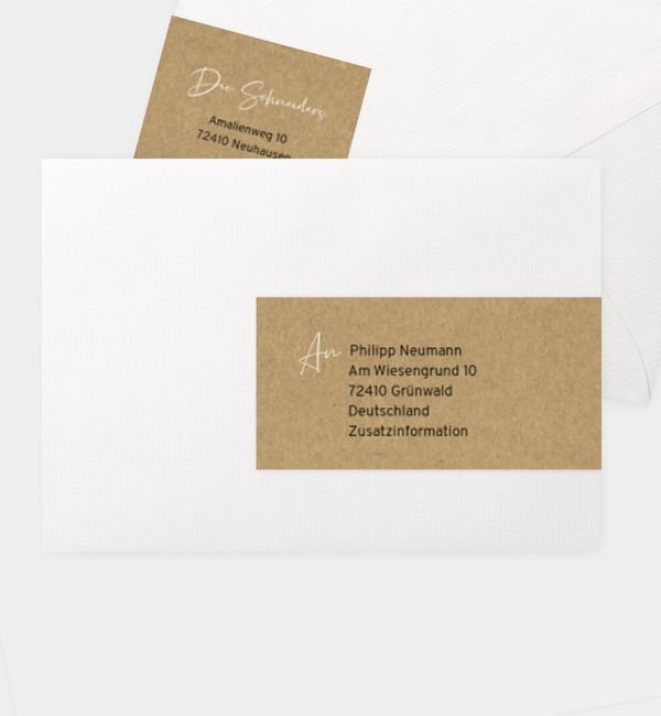 Kombi-Adressaufkleber