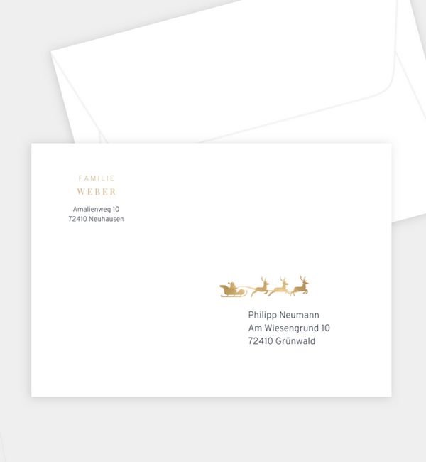 Briefumschlag gerade