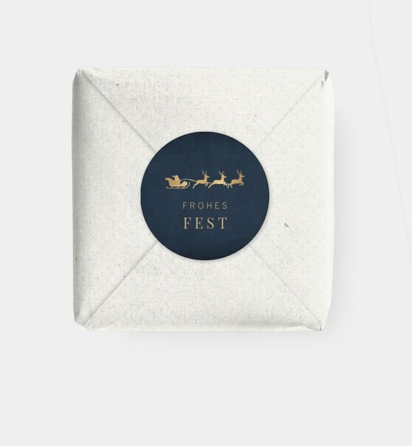 Geschenkaufkleber rund