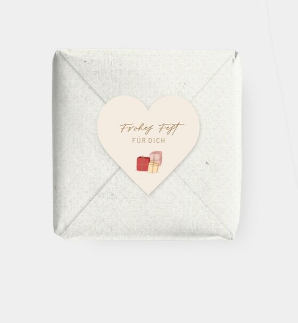 Geschenkaufkleber Herz