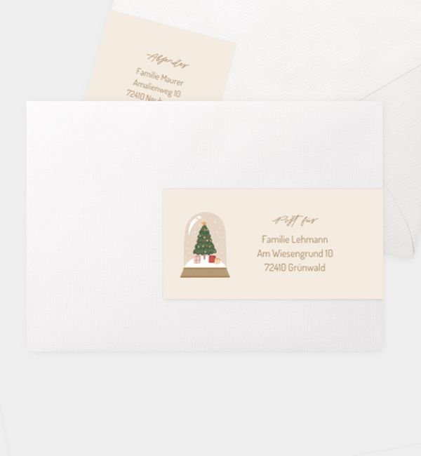 Kombi-Adressaufkleber